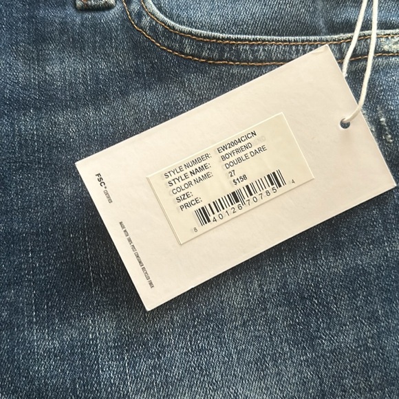 Edwin Jeans Jamie Boyfriend High Rise Cropped Jeans Sz 27 - Picture 4 of 6